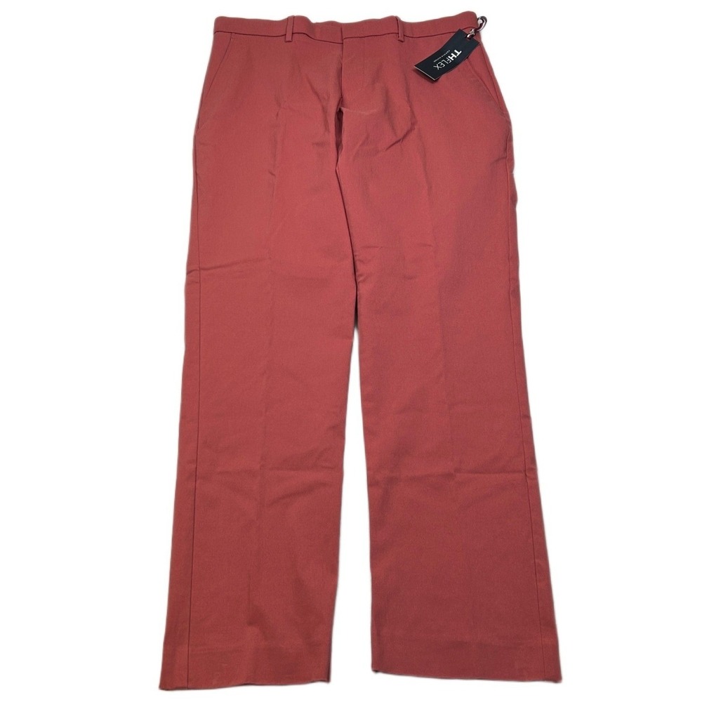 Tommy Hilfiger Performance Pants Mens 33x30 Red‎ Modern-Fit Flex Stretch NEW